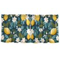 thumbnail image 7 of Yayeee Kitchen Curtains Tier Set of 2 Light Filtering 57"x36" Over Sink Window Panels, Green Lemon Leaves, 7 of 7