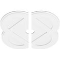 thumbnail image 2 of 28"OD x 3"ID x 11 1/4"C x 1"P Charlotte Architectural Grade PVC Contemporary Ceiling Medallion, Two Piece, 2 of 11
