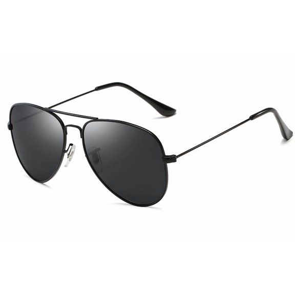 Polarized Driving Glasses Metal Frame Glare Reduction Enhanced Clarity TAC Lenses Outdoor Activities Dark Tint