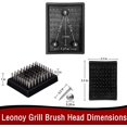 thumbnail image 2 of 4 PCS Grill Brush Replacement Heads, Wire Bristle Free Grill Cleaning Brush Replaceable Heads for Grill Brush and Scraper, Grill Barbecue Cleaner Refill , Perfect Griller Choice, 3.3" x, 2 of 5