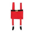 thumbnail image 4 of Bolsa de dulces navideña con adorno decorativo para medias, bolsas de golosinas navideñas Papá Noel rojo, 4 of 9