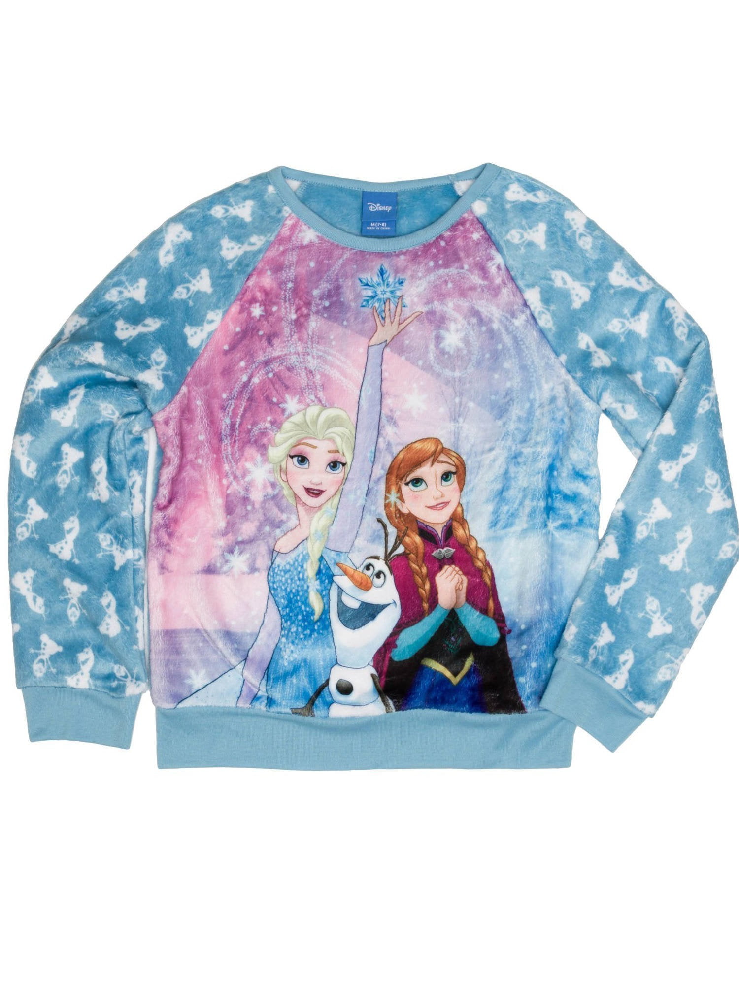 Disney Frozen II Girls Long Sleeve Woobie Shirt Sweatshirt 