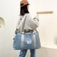 thumbnail image 1 of Bolsa de gimnasio expandible, bolsa de lona deportiva de gran capacidad para viajes y deportes, ideal para hombres y mujeres. Perfecta para el gimnasio, el fitness y el deporte. Ligera,, 1 of 9