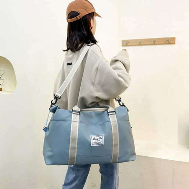 Vacemry Sac de Sport Extensible à Moins de 5$, Sac de Voyage avec Compartiment Humide et Sec, Grande Capacité pour Hommes et Femmes, Sac de Week-End, Sac de Sport Polyvalent, Sac de Voyage Durable