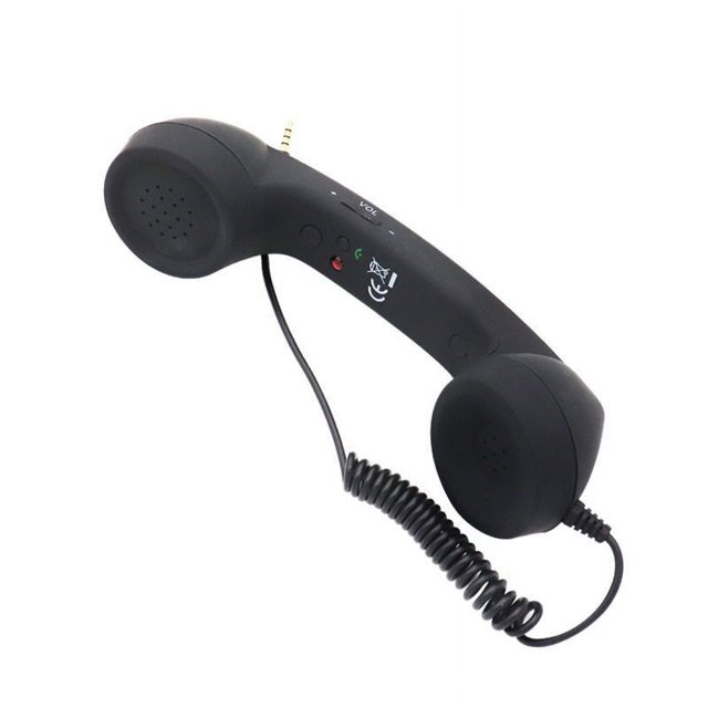 Receptor de teléfono móvil, micrófono, auricular, teléfono retro, tipo fijo, auricular, tipo universal