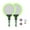 Green, variant on Miangastore 1 Set Kids Tennis Racket Beach Racquet Set with Balls Indoors and Outdoors Sports Toys for Children Kids (Red)