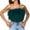 Army Green, variant on Women Shirts Women's Sexy Strapless Feather Tulle Crop Top Elegant Mesh Pleated Tube Tops Off Shoulder Bustier for Party Clubwear Y2K Navy,S-XXL
