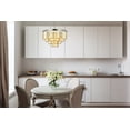 thumbnail image 4 of Sydney 17 light Matte Black Chandelier Golden Teak (Smoky) Royal Cut Crystal, 4 of 7