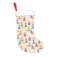 thumbnail image 2 of Fuzoiu Reto Marine Nautical Print Christmas Stockings, Party Supplies & Kids Gifts,Big Xmas Stockings Decoration for Family Decorations Hanging Ornament for Xmas Holiday Party, 2 of 7