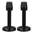 thumbnail image 5 of Uxcell Door Stopper with Rubber Tip Zinc Alloy Brushed Black 2Pack, 5 of 5