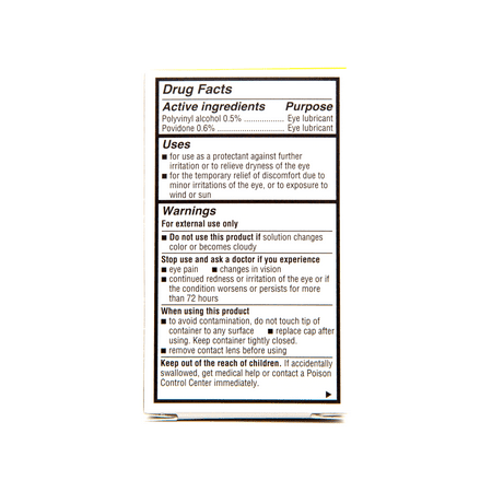 5 Pack Quality Choice Artifical Tears Sterile 0.5oz Each