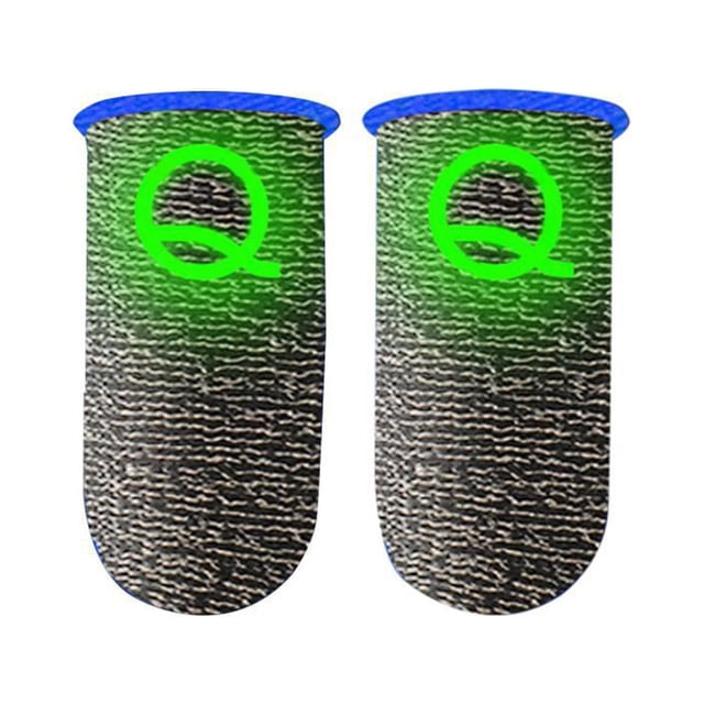 DEWIN 2Pcs Luminous Mobile Gaming Controller Finger Sleeves Mobile Game Gloves Touch Screen Finger Cots