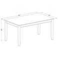 thumbnail image 4 of Coastal Dining Set - 5 Piece Table & Chairs - 60 Inch Rectangle - Modern Farmhouse Style, 4 of 7