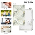 thumbnail image 6 of Yayeee 100% Cotton Hand Towels for Bathroom 16" x 28" Soft Absorbent Kitchen Towel, Gray Marble Pattern, 6 of 7