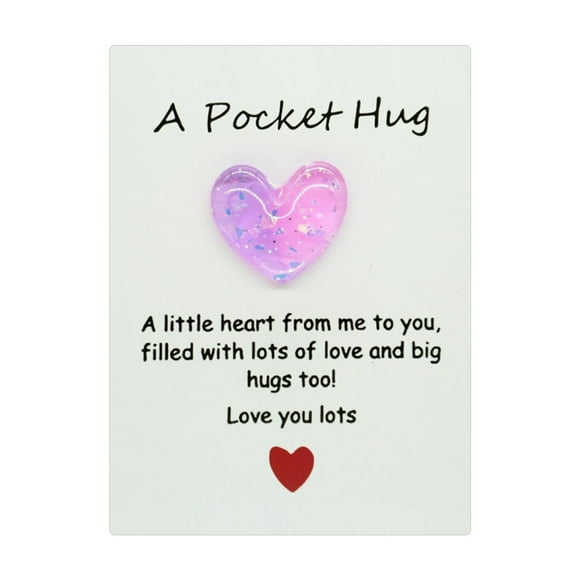 ViLaViDe Children's School Valentine's Day Cards Children's Valentine's Day Gifts With Heart Shaped Resin Stones Classroom's Day Exchange Gifts Children's Classroom Valen