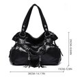 thumbnail image 3 of Bolso de mano para mujer, informal, con borlas, holgado, estilo Hobo, bolso cruzado, 3 of 3