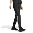 thumbnail image 3 of Women's adidas Sereno AEROREADY 3-Stripe Slim Tapered Pants Color: Black White Size: MEDIUM, 3 of 4