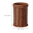 thumbnail image 4 of Hand Woven Imitation Rattan Cutlery Holder Woven Cutlery Basket Kitchen Utensils Organizer, 4 of 4