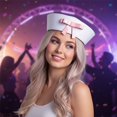 thumbnail image 5 of Hsqqdc Sweet Bow Sailor Hat, Navy Yacht Cap Simple Style for Nautical Events, 5 of 7