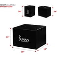 thumbnail image 2 of 3en1 Plataforma de Salto Plyo Box Sunny Health & Fitness No. 072 con Alturas Ajustables de 20pulg 24pulg 28pulg Cubierta de Espuma Caja de Salto Pliométrica 550 lb Negro Sunny Health & Fitness No. 072, 2 of 2