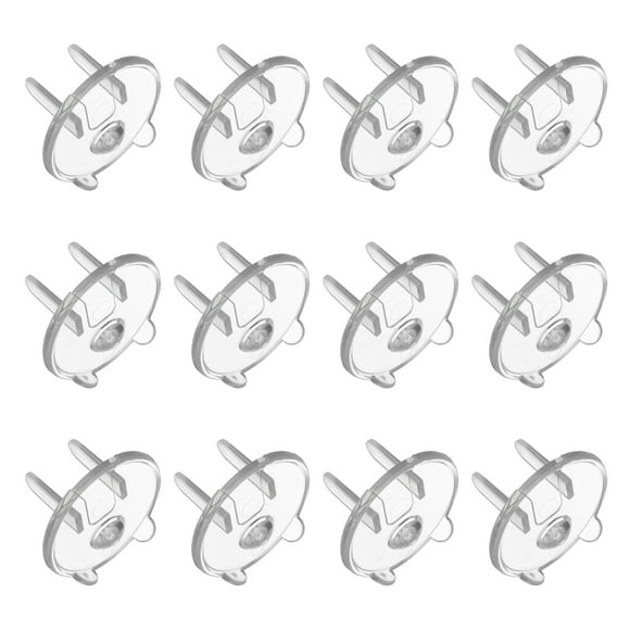 12 Pack Outlet Covers Proofing, Plug Covers Easy Installation Electric Plug Protectors Safety Socket Cover Transparent