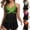 Blue, variant on Ayfxijin Women's Resort Plus Size Swimwear,Conservative Printed Split Two-Piece Bathing Suit