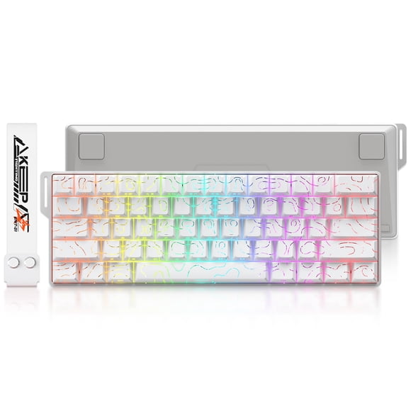 DAREU COOL60 60% Hall Effect Gaming Keyboard with Magnetic Switch, SOCD, 0.01mm Actuation Adjustable Rapid Trigger,8000 Hz Polling, Topographic PBT K