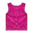thumbnail image 5 of Girls Shirts Boys Casual Sequin Glitter Party Carnival Gown Sleeveless Vest Cute Top for Girls Size 4-5T, 5 of 5