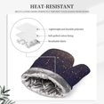 thumbnail image 5 of Kll Gold Black Glitter Oven Gloves And Pot Holders Grill Gloves - Oven Gloves And Pot Holders, Non-Slip Cooking Gloves With Recycled Pads, 5 of 9