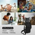 thumbnail image 6 of Uxcell Water Bottle Holder with Adjustable Shoulder Strap Mesh Water Bottle Carrier, Black, 6 of 6