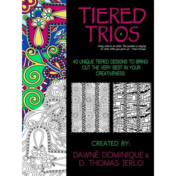 Tiered Trios, Adult Coloring Book (Paperback)
