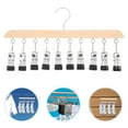 thumbnail image 2 of Hemoton 5pcs Sock Hanger Clothes Hanger Laundry Drying Rack Bras Hanger With 10 Clips For Home, 2 of 8