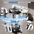 thumbnail image 5 of Transform Remote Control Car - Rc Cars,One-Button Transforming,360° Rotation Drifting,2.4ghz 1:18 Scale,Gift Kids Aged 4-6 Year Old Boys/Girls,Police Car Black, 5 of 9