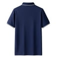 thumbnail image 5 of pstuiky camiseta de hombre, Camisa informal de manga corta con cuello vuelto, cómoda y lisa, para hombre camisas casuales para hombre xxl, 5 of 5