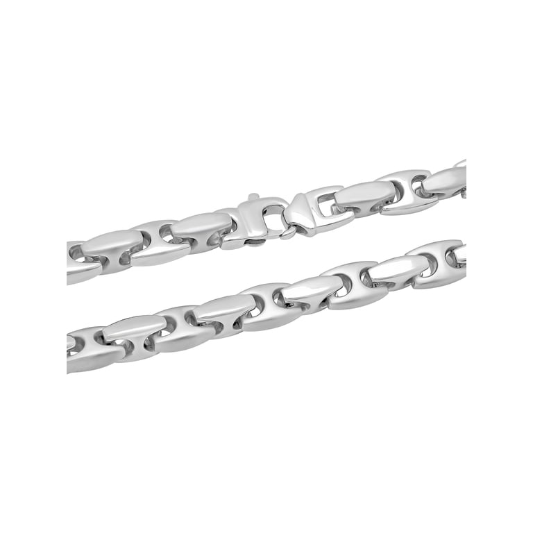 Brilliance Fine Jewelry Stainless Steel Mariner Link Chain, 24