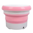 thumbnail image 4 of Mini Washer, Pink Foldable Washing Machine ABS  Cleaning  For Home For Hotel US Plug, 4 of 8