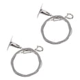 thumbnail image 2 of 2 Pcs Wire Rope Hangers Picture Hook Hangers Sign Chandelier Hanging Hooks, 2 of 9