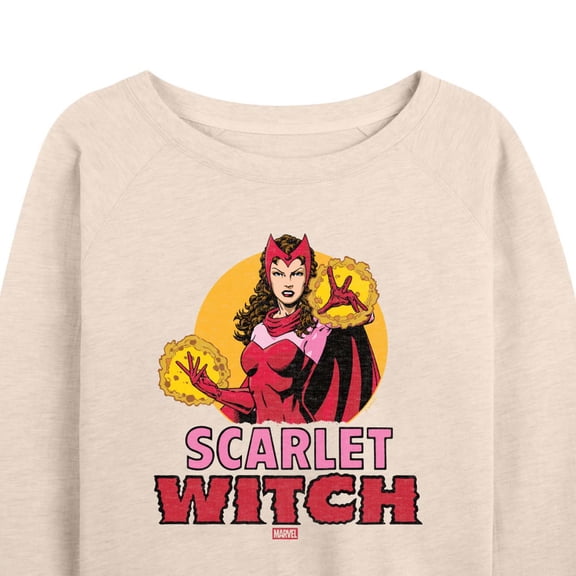 Marvel - Scarlet Witch Logo - Women's French Terry Long Sleeve Pullover