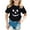 Black, variant on Gunia Halloween Shirts For Kids Cotton Pumpkin Graphic Print Short Sleeve Crew Neck Casual Thanksgiving Tees Tops Toddler Boy Girl Tshirts Orange 1-13 Years