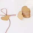 thumbnail image 4 of 50pcs Heart Shaped Kraft Paper Tags for Wedding Craft and Gift, 4 of 6