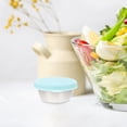 thumbnail image 3 of 4pcs Salad Dressing Container To Go 50ml Small Condiment Containers With Leakproof Silicone Lids Reusable Stainless Steel Sauce Cups For Lunch Bento Box Picnic And Travel, 3 of 8