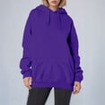 thumbnail image 5 of CUSTG Women Casual Hoodie Loose Fit Letter Print Pullover Sweatshirt For Daily Wear Vacation Spring Winter Comfortable Soft Long Sleeve Oversized Soft Tops Streetwear, 5 of 9