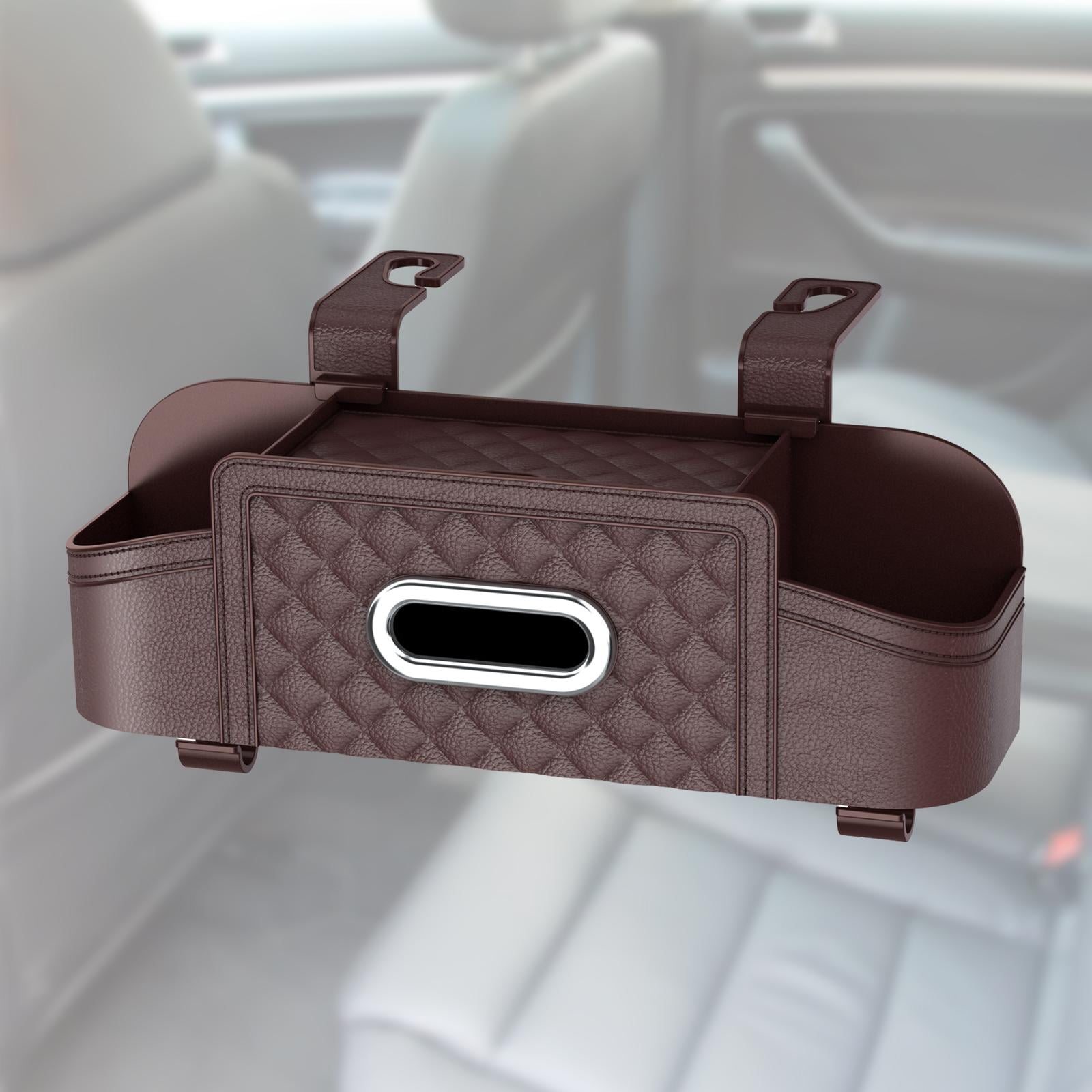 Baoblaze Car Backseat Organizer Storage Box Auto Interior Decoration Drink Cup Holder Dark Khaki