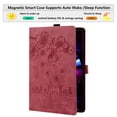thumbnail image 2 of Allytechgroup Flip Case for Apple iPad (A16) 11th Gen 11" 2025/ iPad 10th Gen 10.9" 2022, Stylish Blossom PU Leather Auto Sleep Wake Protective Pencil Holder Shockproof Case for iPad 11/ iPad 10,Red, 2 of 8