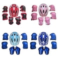 thumbnail image 3 of Soumake Kids Children Roller Skates Bike Safety Helmet Knee Elbow Wrist Guard Pad Set Practical, 3 of 6
