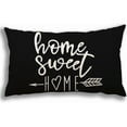 thumbnail image 2 of Lumbar Pillow Covers 12x20 Set of 4, Modern Sofa Throw Pillow Cover, Decorative Outdoor Linen Fabric Pillow Case for Couch Bed Car, Black, 2 of 3