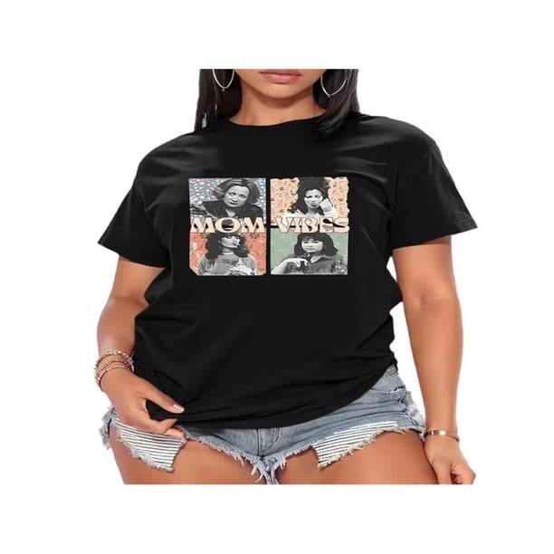 Figure Print Short Sleeve T-shirt, Casual Crew Neck Top For Spring & Summer, Women's Clothing