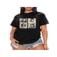 thumbnail image 1 of Figure Print Short Sleeve T-shirt, Casual Crew Neck Top For Spring & Summer, Women's Clothing, 1 of 6