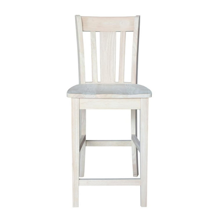 International Concepts San Remo Counter Height Stool, Unfinished