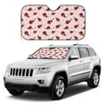 thumbnail image 2 of Fuzoiu Ladybugs And Flower Print Car Windshield Sunshade,Foldable Reflective Sun Visor,Windshield Sun Shade,UV Rays Sun Visor Shade,Auto Front Sun Shield Shade-Small, 2 of 8
